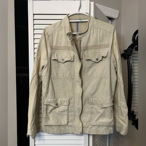 Free People Tan Cargo Jacket